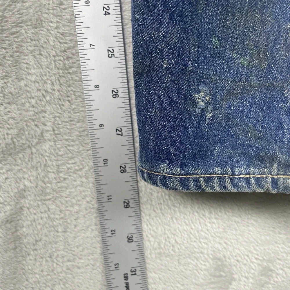 Vintage 50s Penneys Foremost Selvedge Denim Jeans Mens 32x28 Repaired 1950s Hole